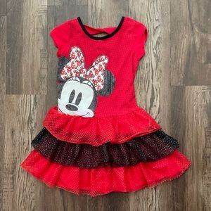 Disney Minnie Mouse Red/Black girls dress